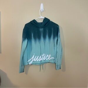 Justice Teal Ombre Hoodie